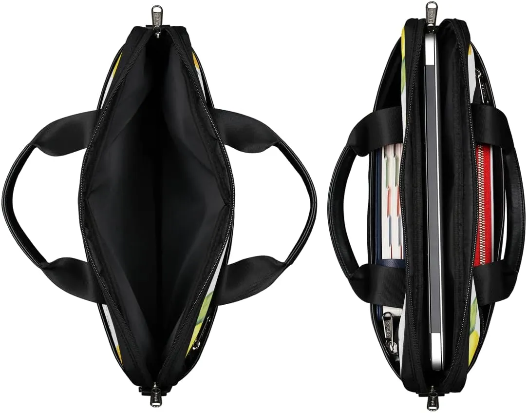 Spring Flowers Laptop Shoulder Messenger Bag Waterproof Laptop Briefcase with Handle and Padded Strap Case Sleeve