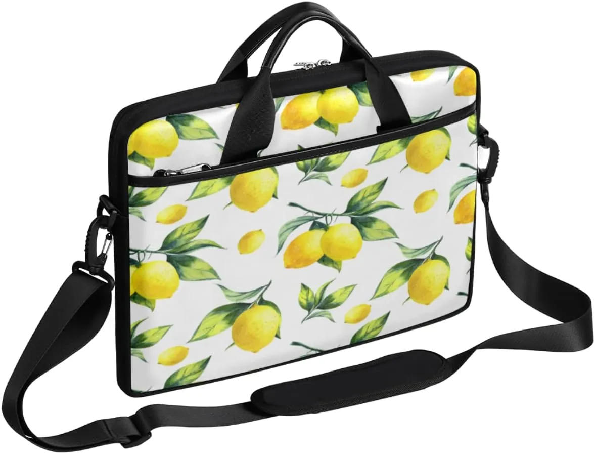 Spring Flowers Laptop Shoulder Messenger Bag Waterproof Laptop Briefcase with Handle and Padded Strap Case Sleeve