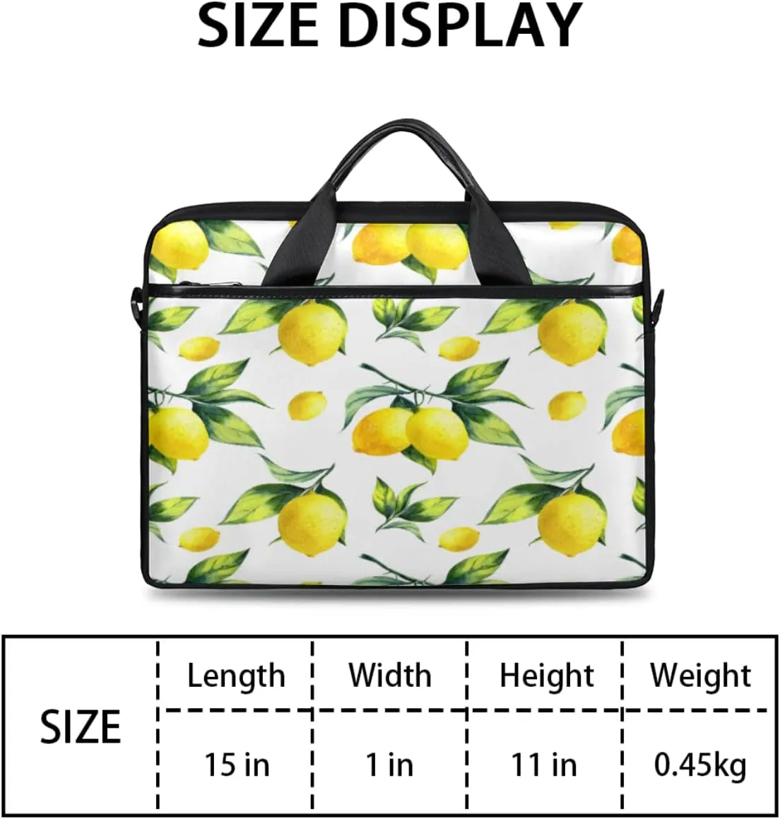 Spring Flowers Laptop Shoulder Messenger Bag Waterproof Laptop Briefcase with Handle and Padded Strap Case Sleeve