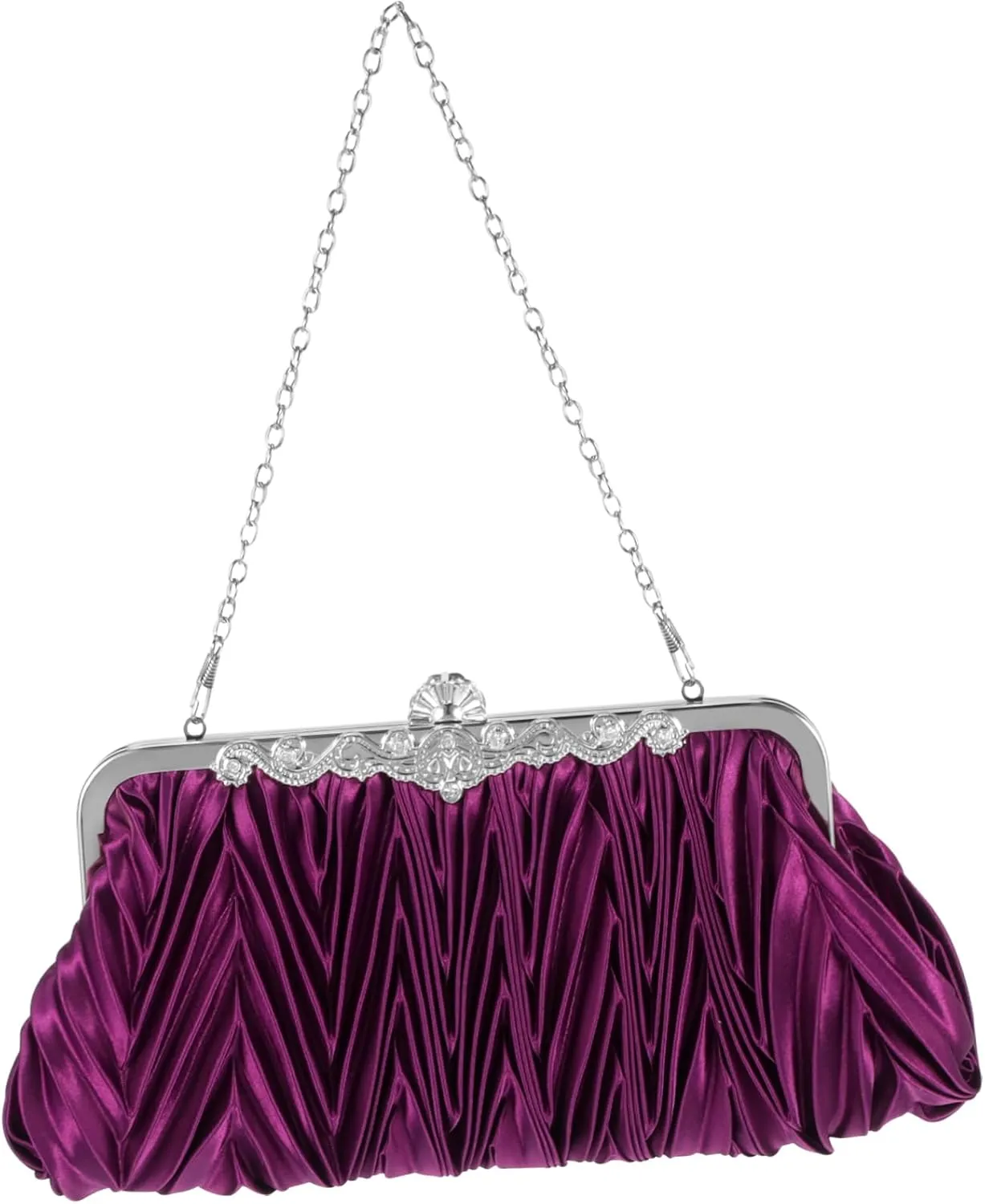 Straw Clutch Purses for Women Satin Evening Handbags Wedding Party Purse Detachable Chain Strap