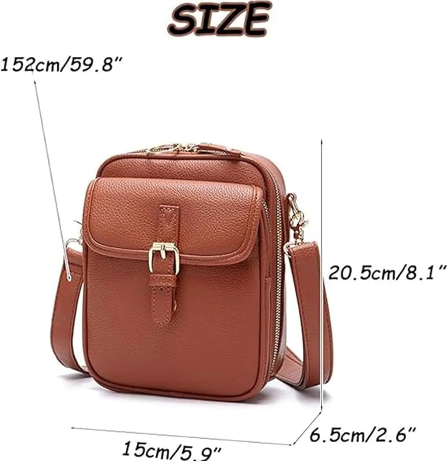 Successivei Crossbody Leather Bag, Collaboraten1 Crossbody Leather BagVintage Double Layer Large Capacity Mini Crossbody Bags