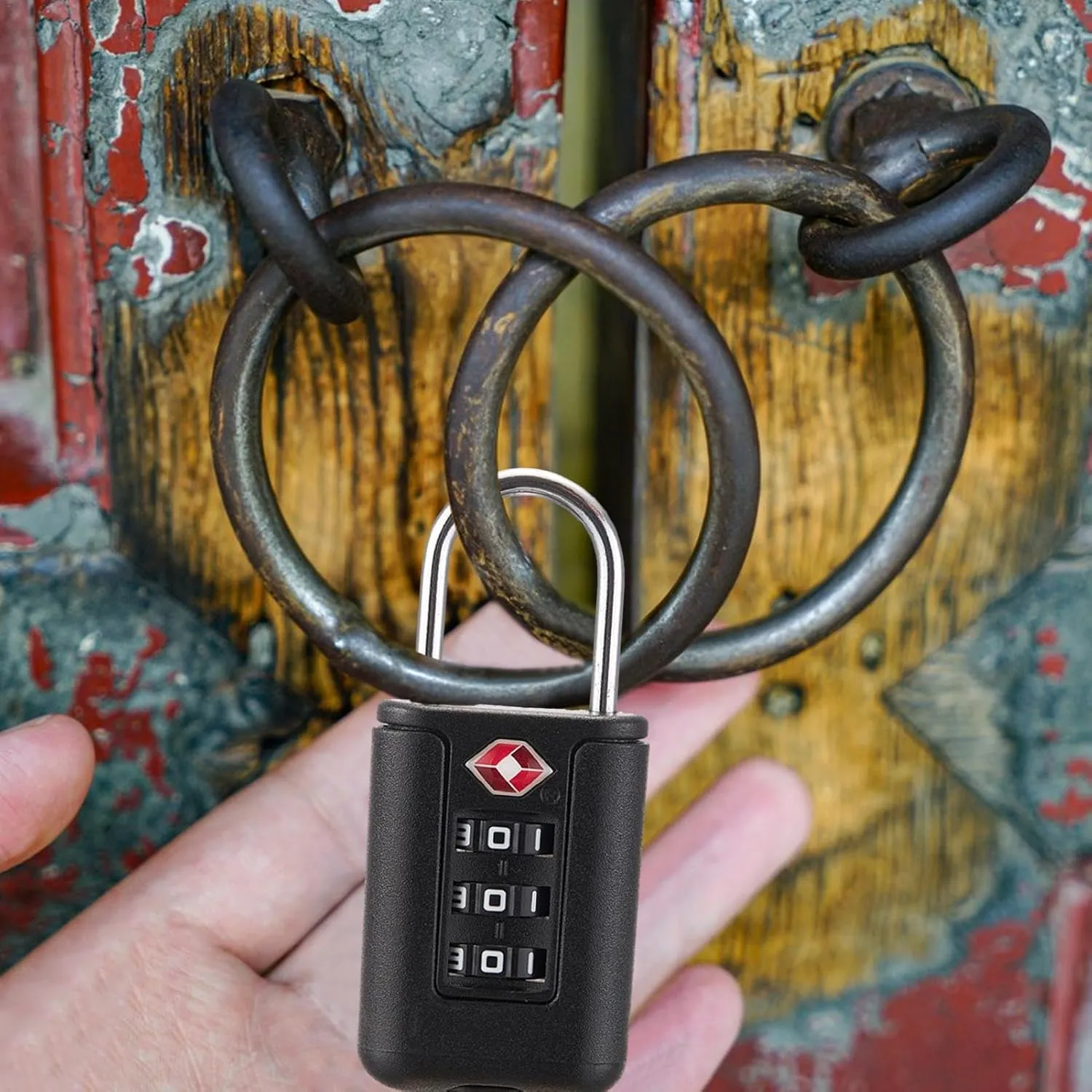 Suitcase Lock - TSA Approved Cable Luggage Locks | 3 Digit Combination Padlock | Re-Settable Luggage Combination Locks | TSA Travel Locks for Gym Backpack Suit Case Lockers Bikee Locks