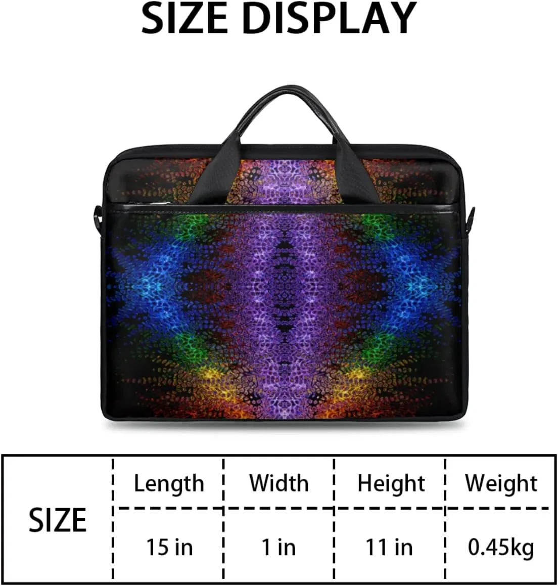 Summer Tropical Beach Laptop Shoulder Messenger Bag Waterproof Laptop Briefcase with Handle and Padded Strap Case Sleeve