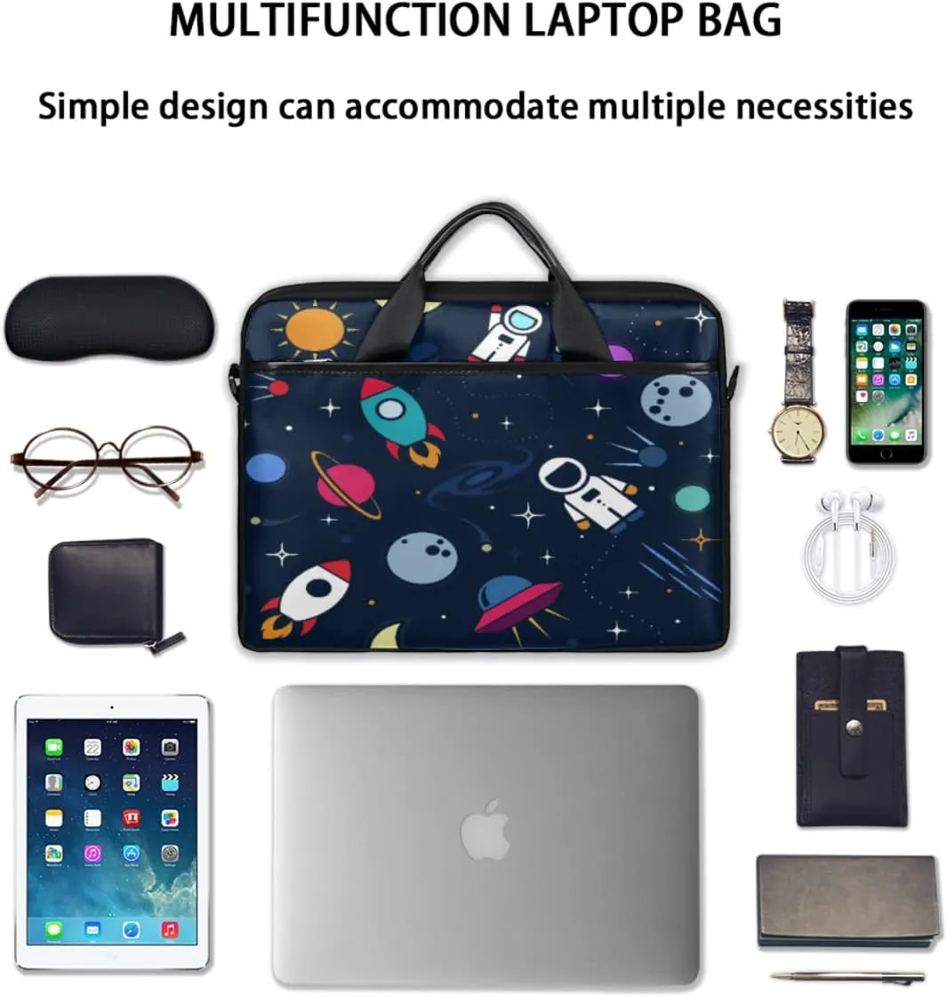 Sunflower Flower Laptop Shoulder Messenger Bag Waterproof Laptop Briefcase with Handle and Padded Strap Case Sleeve