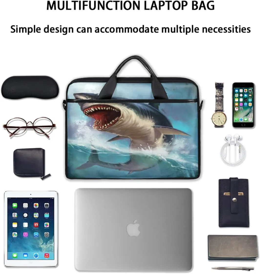 Sunflowers Leaves Wooden Laptop Shoulder Messenger Bag Waterproof Laptop Briefcase with Handle and Padded Strap Case Sleeve