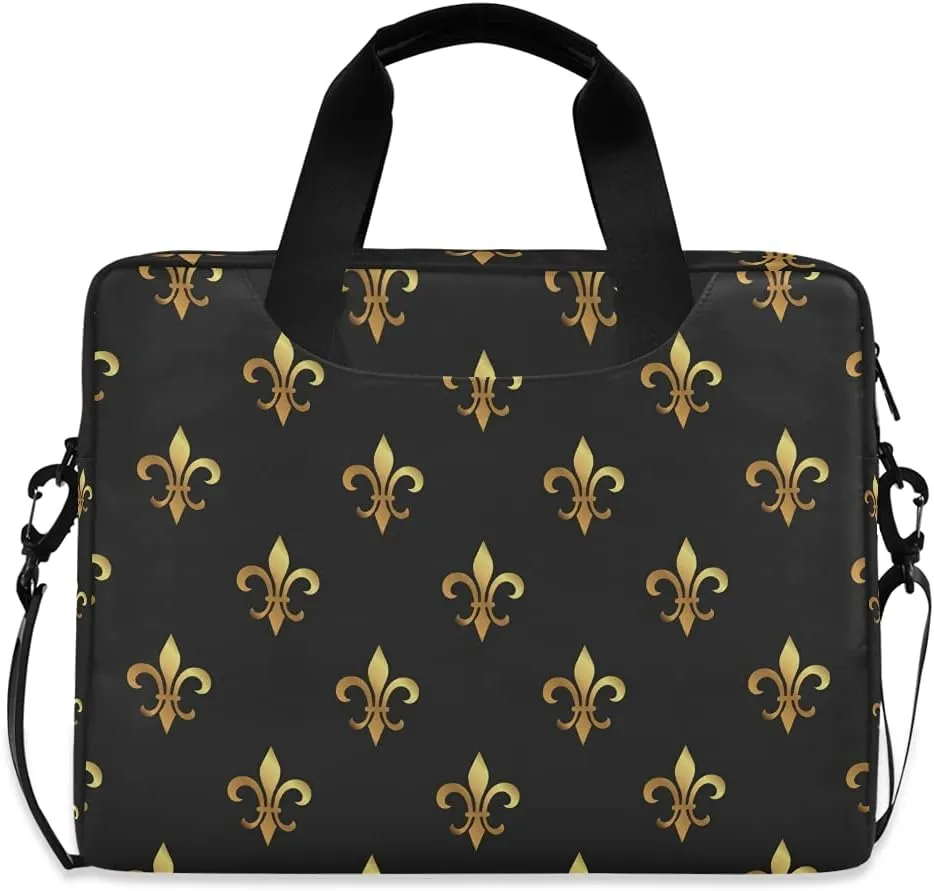 susiyo Fleur De Lis Laptop Bag 15.7 inch Briefcases for Adults Shoulder Carrying Case for Office Travel