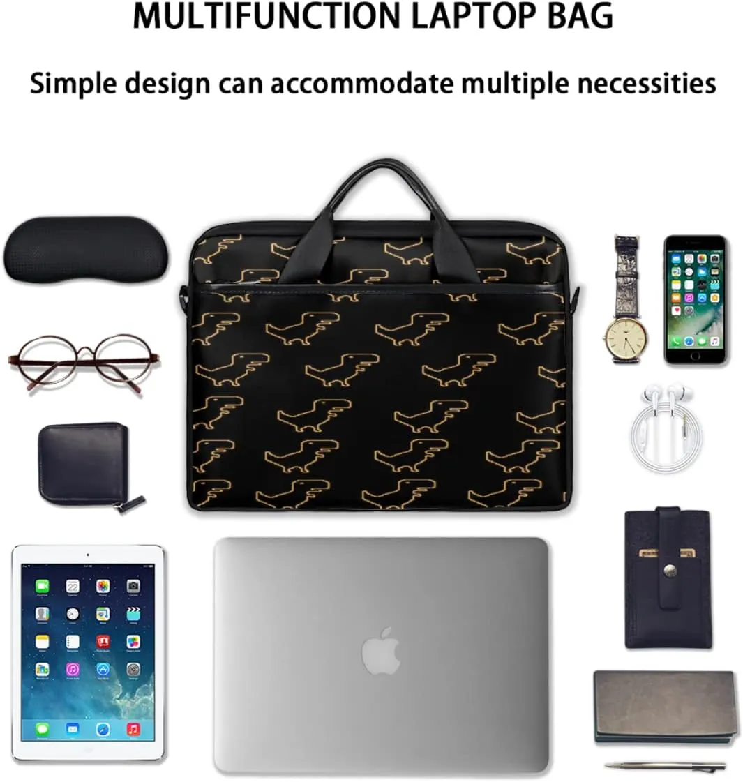 Swan Love Romance Laptop Shoulder Messenger Bag Waterproof Laptop Briefcase with Handle and Padded Strap Case Sleeve