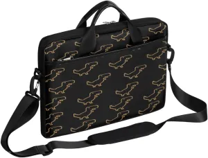 Swan Love Romance Laptop Shoulder Messenger Bag Waterproof Laptop Briefcase with Handle and Padded Strap Case Sleeve