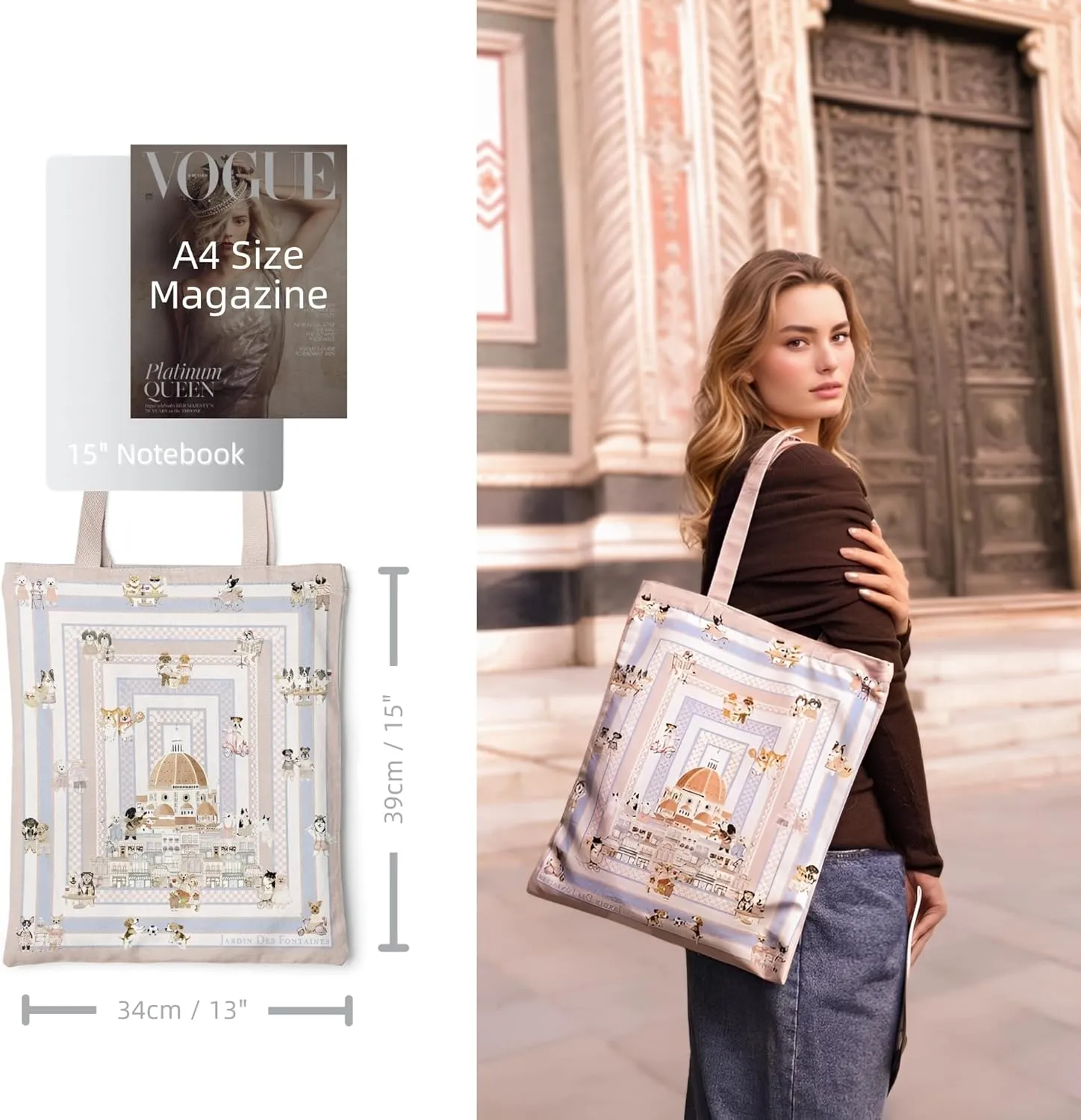 Tote Bag for Women with Interior Pocket Reusable Tote Shoulder Casual Bag for Work,Shopping,Vacation