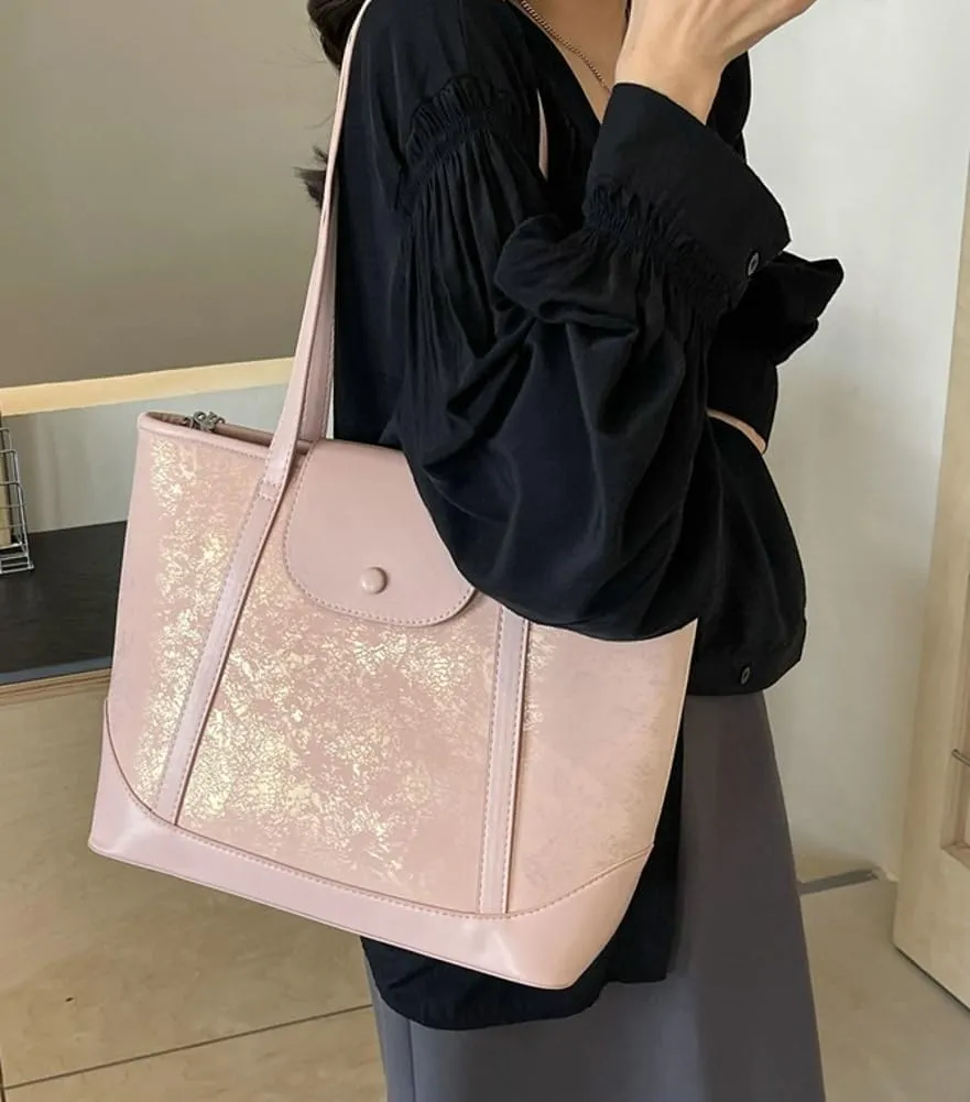 Tote Bags for Women Hobo Bags PU Leather Shoulder Large Top Handle Handbag Satchel Purse Work
