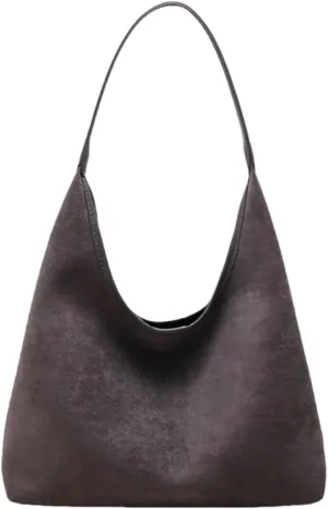 Tote Bags for Women Work Bags Suede Purse Slouchy Bag Hobo Handbag Office Tote Handbag for Shopping Large Brown Shoulder Bag