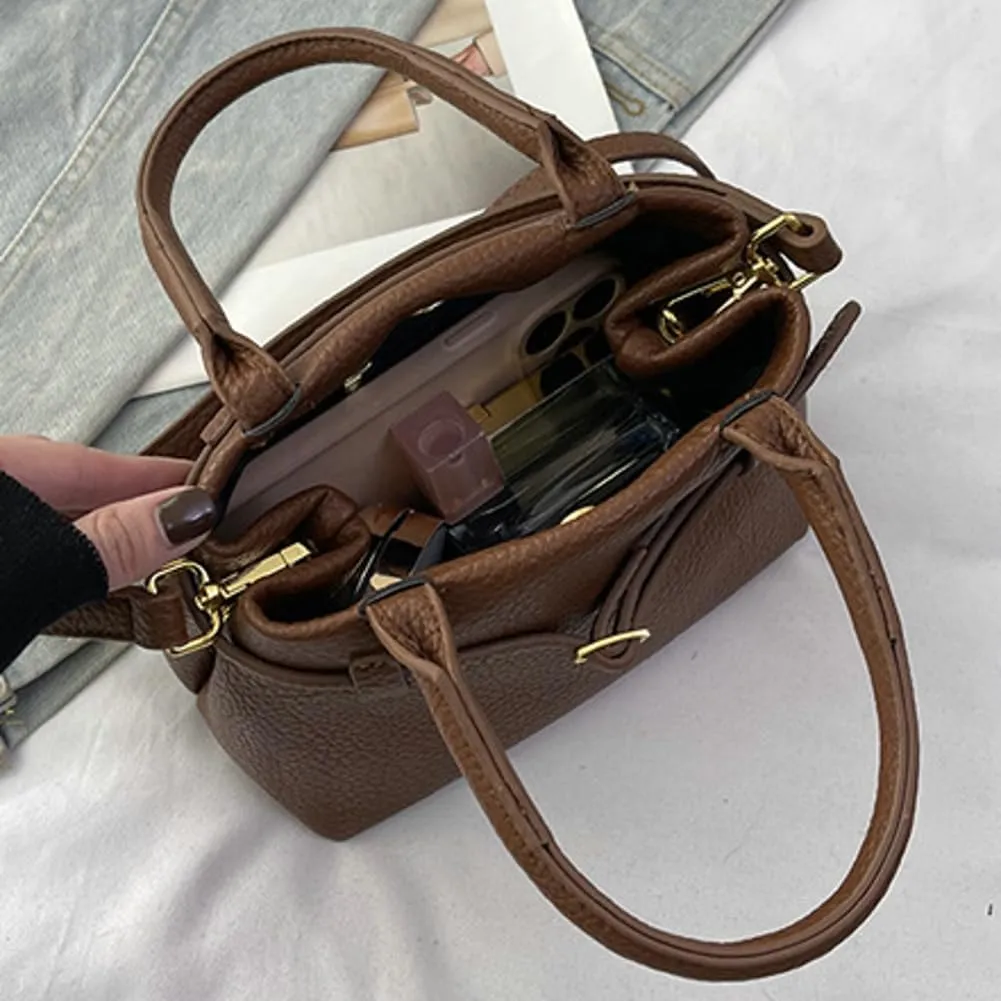 Trendy Bucket Bags with Removable Strap Casual Simple Shoulder Bags for Women Ventilate Cross Body Bag for Daily Life