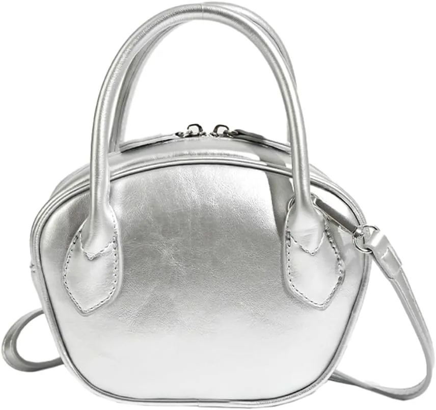 Trendy PU Leather Bag for Women Portable Designer Crossbody Hobo Shoulder Bag Fashion Casual Purse Handbag
