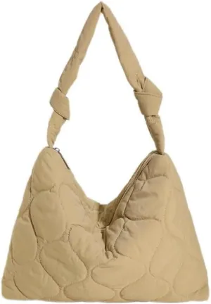 Trendy Puffy Bag Crossbody for Women Puffer Tote Puffer Quilted Hobo Shoulder Top-Handle Bags