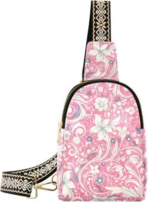 trendy Windmill White and Peach bag for men leather fanny packs crossbody bags for hiking