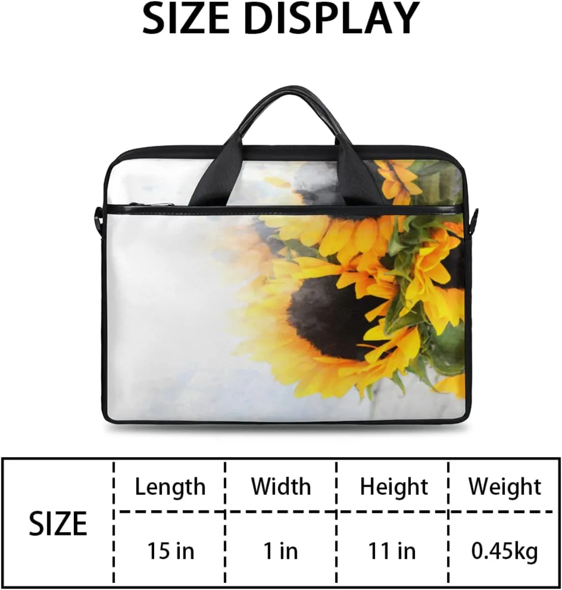 Tropical Flower Flamingo Laptop Shoulder Messenger Bag Waterproof Laptop Briefcase with Handle and Padded Strap Case Sleeve