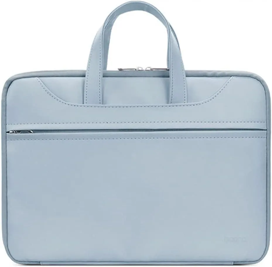 Unisex Laptop Bag PU Water Resistant Slim Computer Bag Women Men Briefcases for Business Office Travel