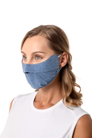 Unisex Zenith UV Half Mask | Blue Dusk