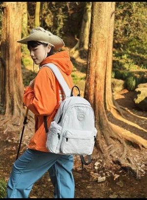 Vintage Backpack for Women Men - Waterproof Laptop Backpack Lightweight Durable Bookbag Fashion Daypack Hiking Daily (grey)