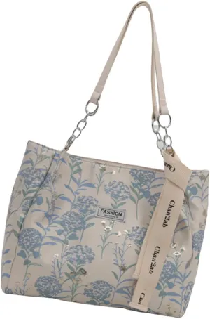 Vintage Handbag Large Capacity Canvas Top Handle Bags for Women Embroidery Flowers Women Shoulder Bags Casual Satchel