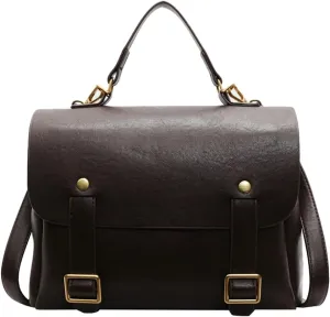 Vintage Women Vegan Leather Shoulder Bag Trendy Backpack Purse Hobo Bags Tote Handbags