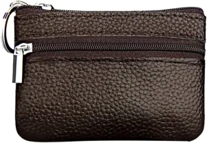 Wallets for Women Slim Credit Card Holder Lightweight Leather Zipper Wallet Card Holder Women's Passport Wallets