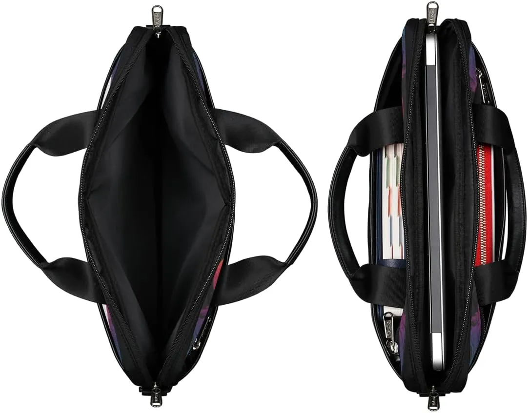 Watercolor Life Tree Laptop Shoulder Messenger Bag Waterproof Laptop Briefcase with Handle and Padded Strap Case Sleeve