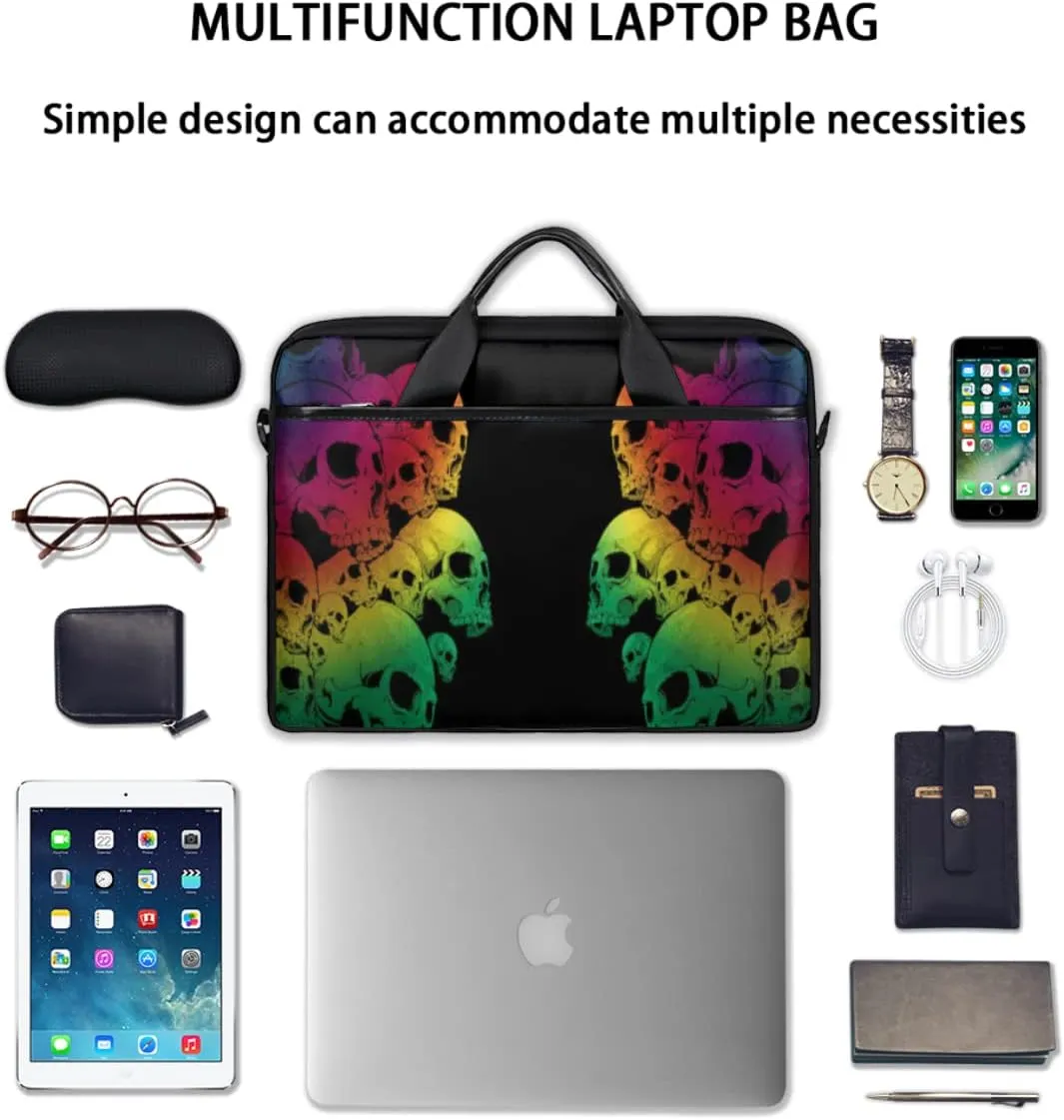 Watercolor Life Tree Laptop Shoulder Messenger Bag Waterproof Laptop Briefcase with Handle and Padded Strap Case Sleeve