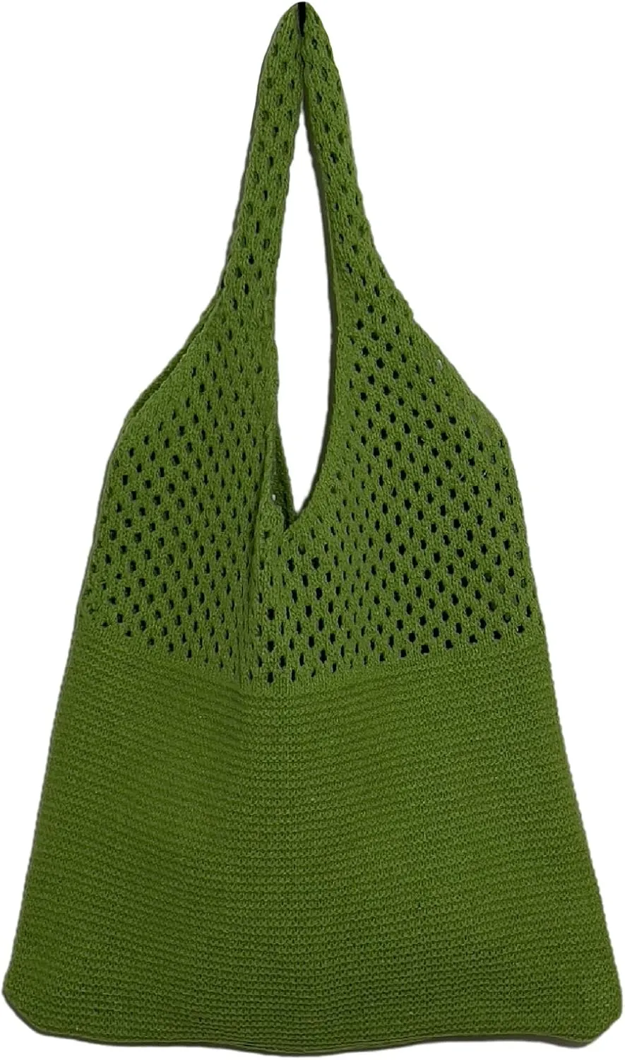 Women Fairycore Hobo Bag Trendy Jelly Knitted Shoulder Bags Mesh Hollow Tote Bag Aesthetic Fairy Grunge Purse