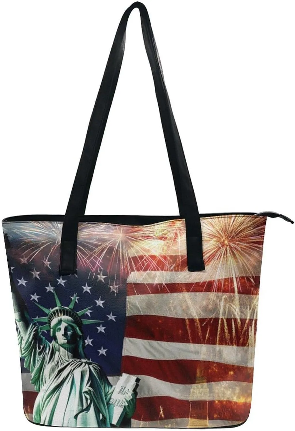 Women Tote Bags Casual Handbags PU Leather Shoulder Travel Bag