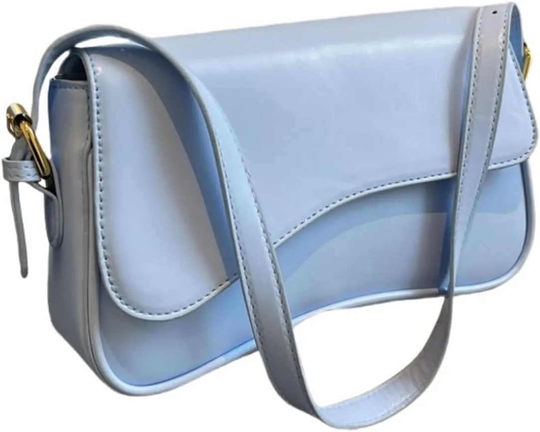 Women Vegan Leather Hobo Shoulder Bags Y2k Trendy Crossbody Purse Pu Leather Underarm Bag Adjustable Shoulder Purse