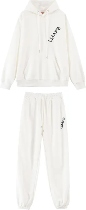 Womens 2 Piece Outfits Lounge Hoodie Sweatsuit Sets Oversized Sweatshirt Baggy Fall Fashion Sweatpants with Pockets