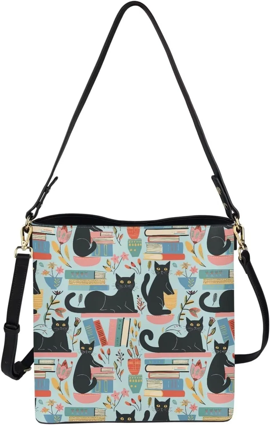 Womens Hobo Bags Large Capacity Tote Shoulder Purse PU Leather Work Tote Bag