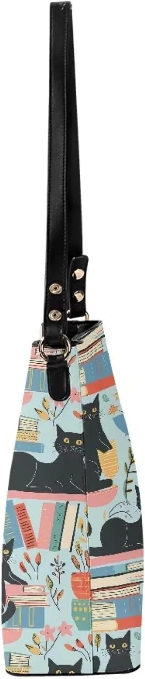 Womens Hobo Bags Large Capacity Tote Shoulder Purse PU Leather Work Tote Bag