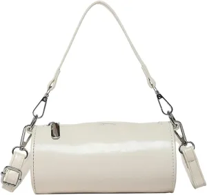 Womens Soft Pu Leather Purse Cute Cylinder Clutch Purses for Women Trendy Crossbody Bags for Women 2025 Sling Bag Handbags