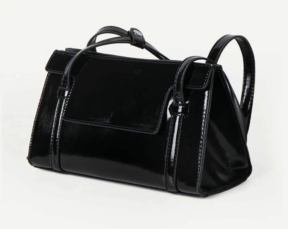 Womens Vegan Leather Tote Bags Shoulder Bag Trendy Top Handle Handbag Shiny Hobo Bag Purse