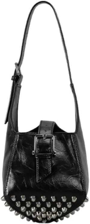 Y2k Crescent Bucket Bag Women Hobo Bags 90s Trendy PU Leather Underarm Shoulder Bag Crossbody Purse Punk Tote Handbag