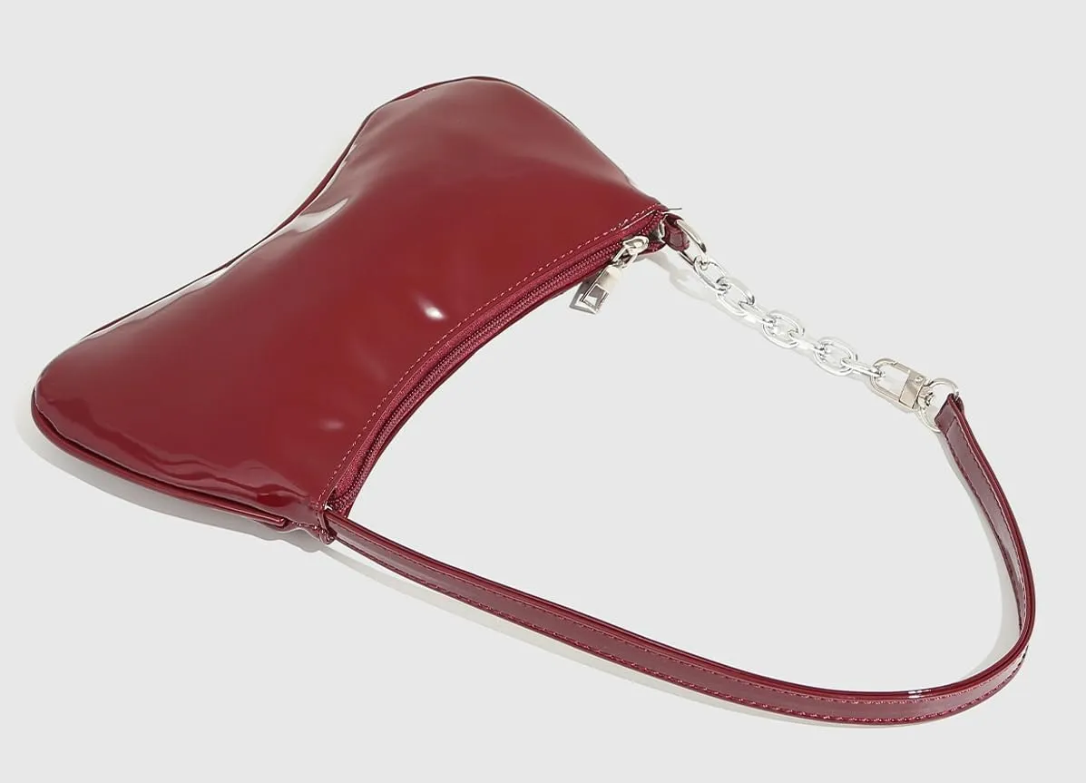 Y2k Crescent Hobo Bags Women 90s PU Leather Underarm Shoulder Bag Cute Trendy Crossbody Phone Purse Retro Tote Handbag