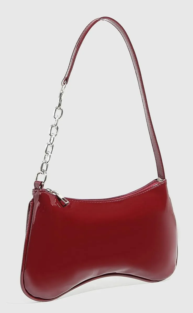 Y2k Crescent Hobo Bags Women 90s PU Leather Underarm Shoulder Bag Cute Trendy Crossbody Phone Purse Retro Tote Handbag