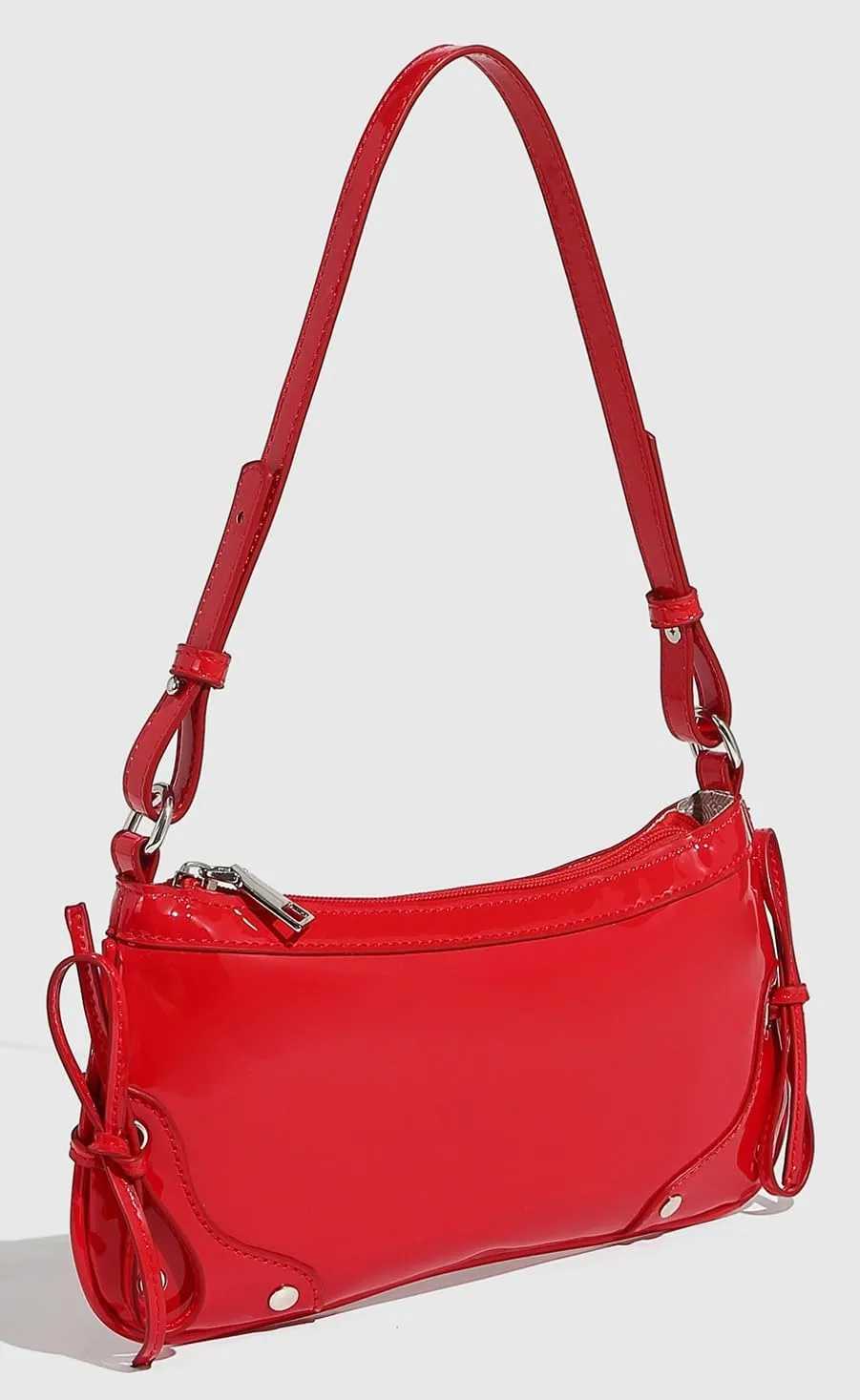 Y2k Crescent Hobo Bags Women 90s Trendy PU Leather Underarm Shoulder Bag Cute Crossbody Phone Purse Retro Tote Handbag