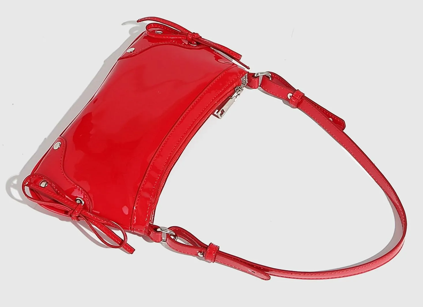 Y2k Crescent Hobo Bags Women 90s Trendy PU Leather Underarm Shoulder Bag Cute Crossbody Phone Purse Retro Tote Handbag