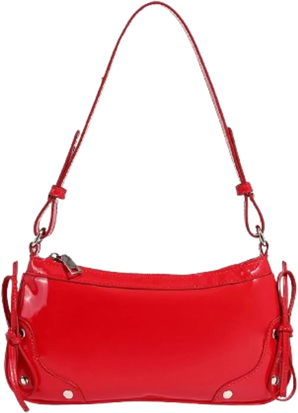 Y2k Crescent Hobo Bags Women 90s Trendy PU Leather Underarm Shoulder Bag Cute Crossbody Phone Purse Retro Tote Handbag