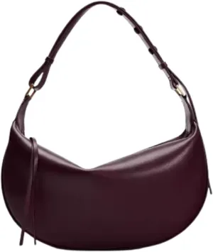 Y2k Hobo Bags Women 90s PU Leather Underarm Crescent Shoulder Bag Trendy Red Crossbody Purse Slouchy Tote Handbag 2025
