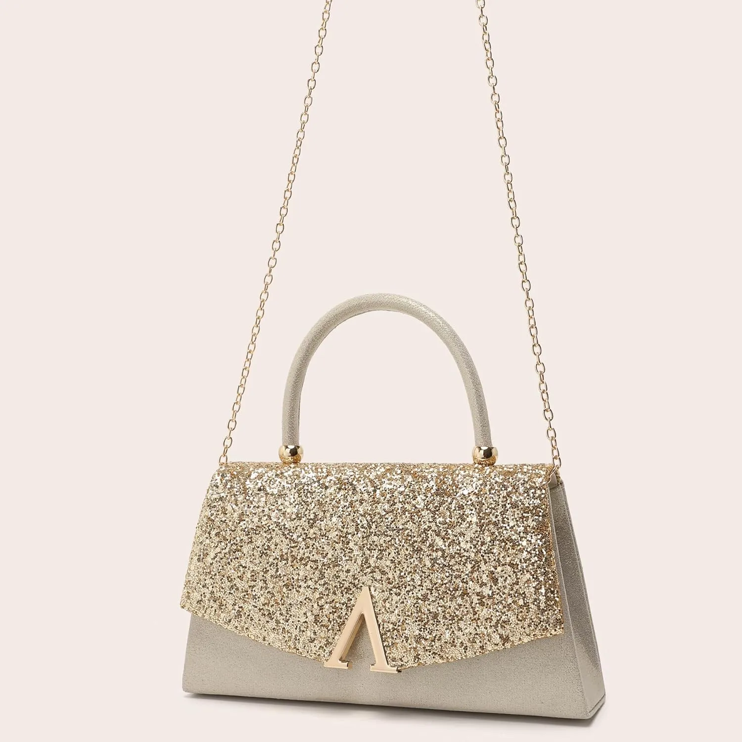 YYW Clutch Purse for Women Formal Evening Clutch Evening Handbags Vintage Wedding Party Purses Handbags with Detachable Chain