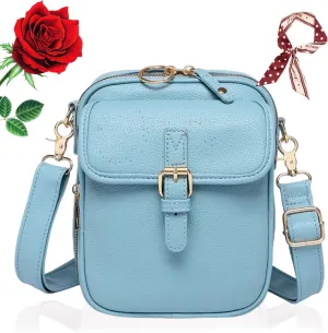 Zealburst Crossbody Bag, Forcipower Leather Crossbody Purse, Urvashi Bag for Women with Built in Wallet