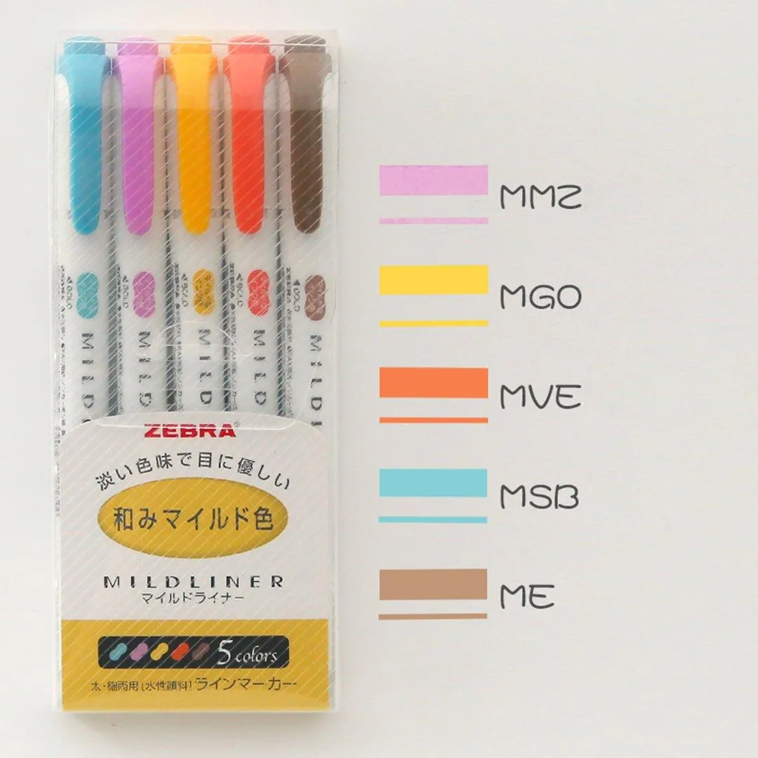 ZEBRA MILDLINER WKT7 double-headed highlighter water-based highlighter marker pen highlighter