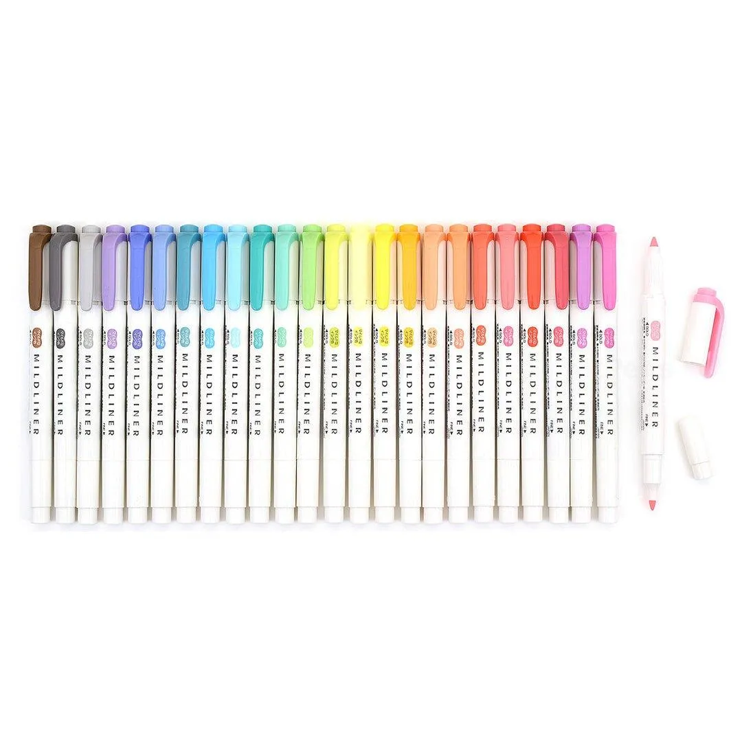 ZEBRA MILDLINER WKT7 double-headed highlighter water-based highlighter marker pen highlighter