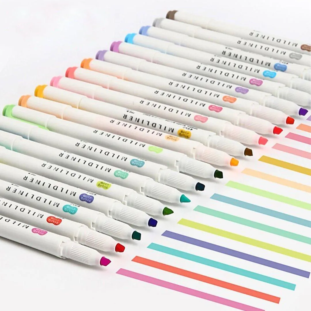 ZEBRA MILDLINER WKT7 double-headed highlighter water-based highlighter marker pen highlighter