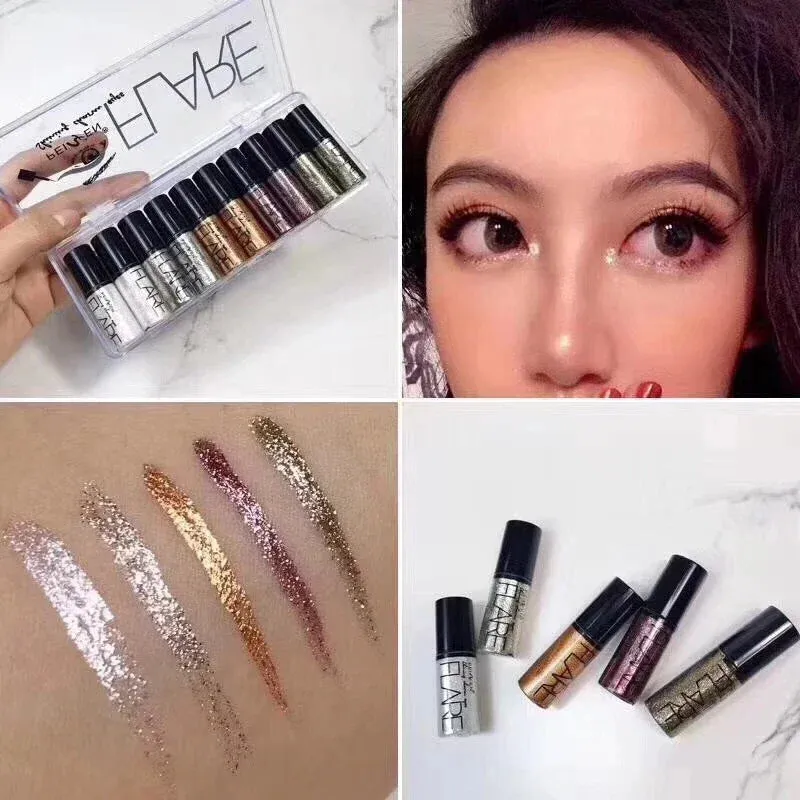 ZUOFILY Professional Shiny Eye Liners – Unleash Your Glamorous Look with Glittering Elegance